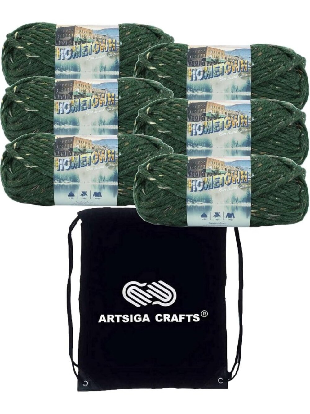 Cozy Riverdale Tweed Yarn - Soft, Durable, Perfect for Knitting & Crocheting